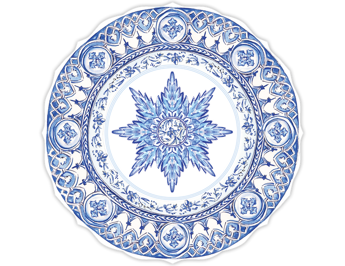 Blue Chinoiserie Paper Placemats