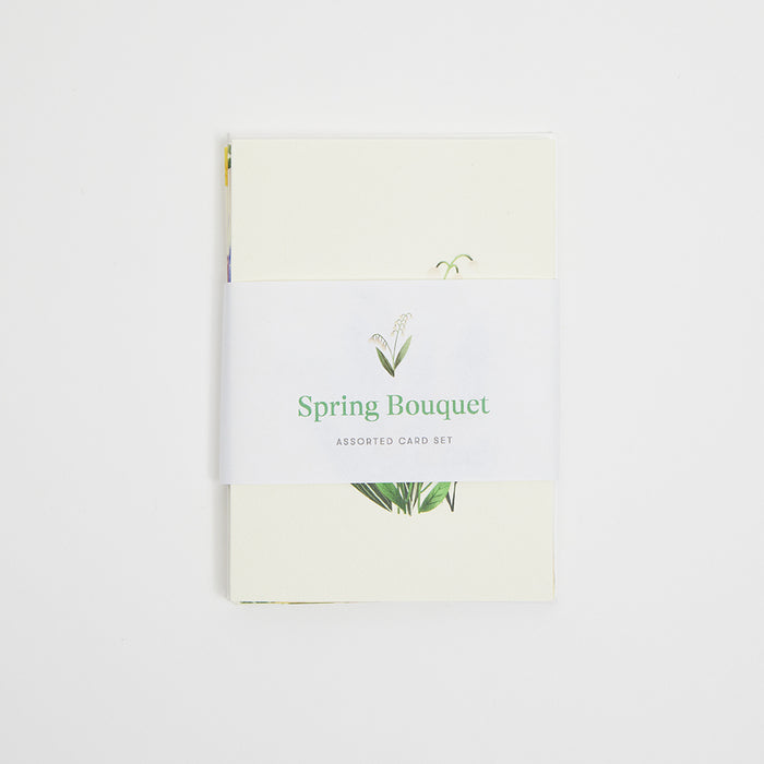 Flower Bouquets Assorted Greeting Cards - Set of 4