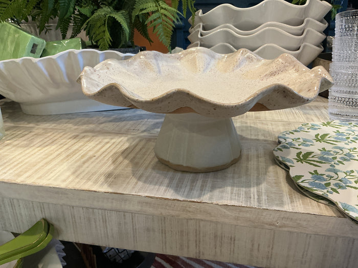 Freeform Cake Stand Dogwood