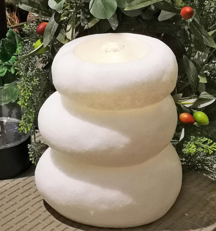 White Rock Fountain Candle