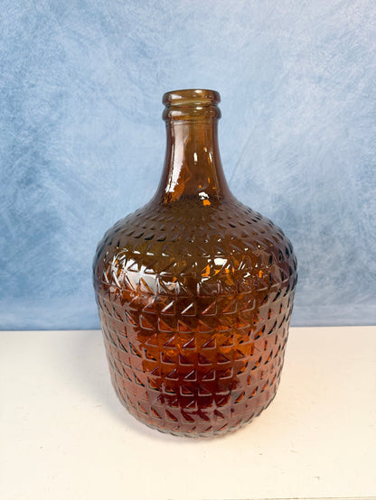 12L Topaz Relief Recycled Glass Vase