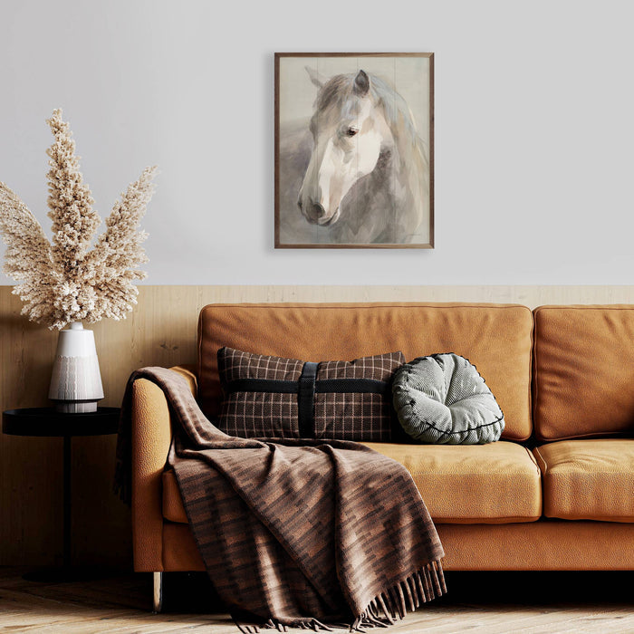 20" Gentle Horse Crop Wood Art