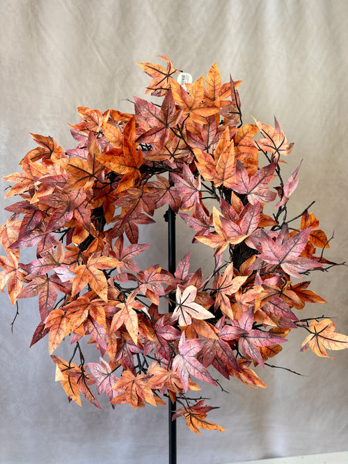28" Autumn Maple Leaf Wreath