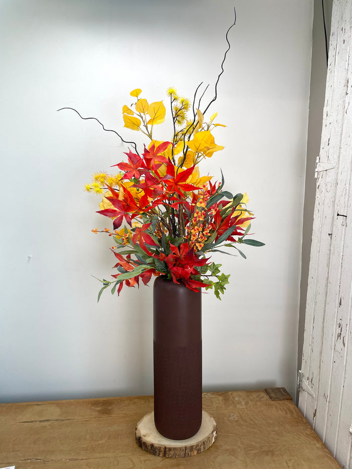 Silk floral mixed autumns glory drop-in 45 inch handmade for farmhouse traditional fall home decor from Magnolias Home Decor
