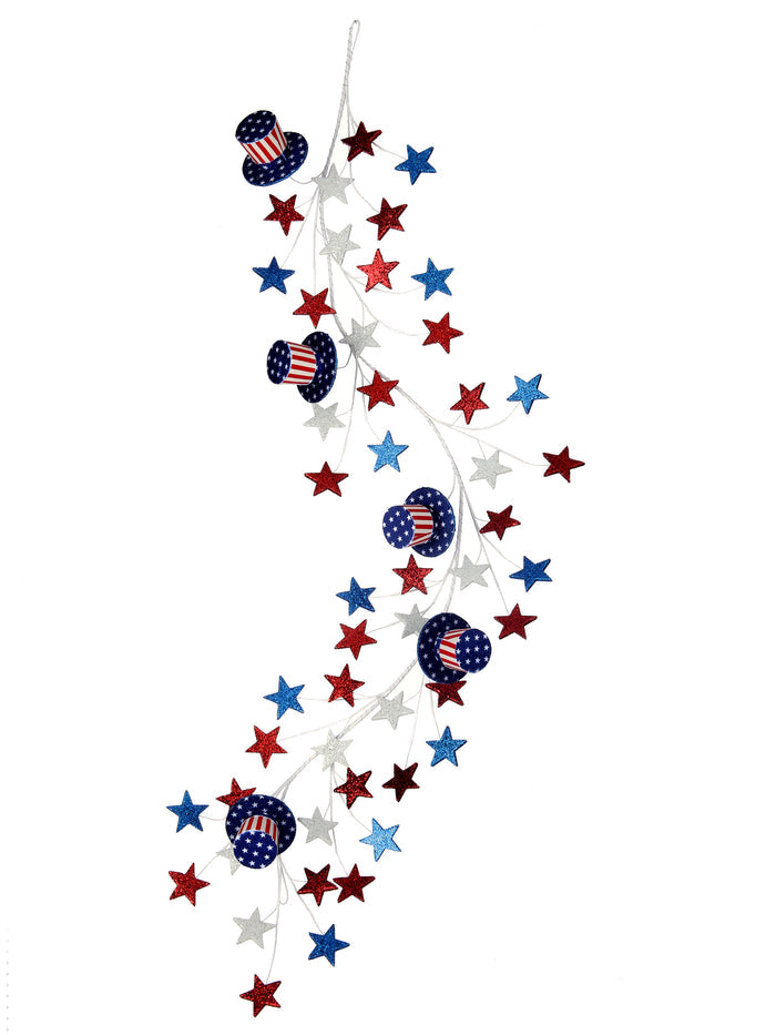 48" Americana Hat Garland