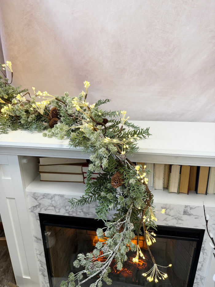 70" LED Twig Garland