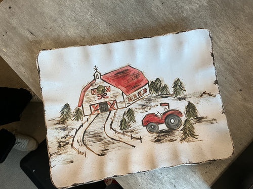 A Farm Remembered Platter