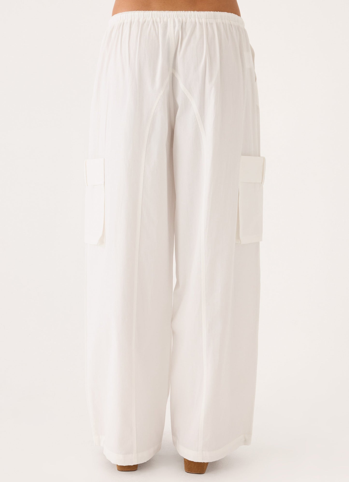 Kynzi Cargo Pants - White