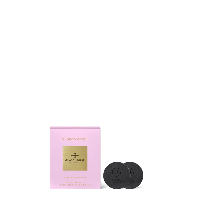 Glasshouse A Tahaa Affair car diffuser refill vanilla caramel pineapple home fragrance gift from Magnolias Home Decor