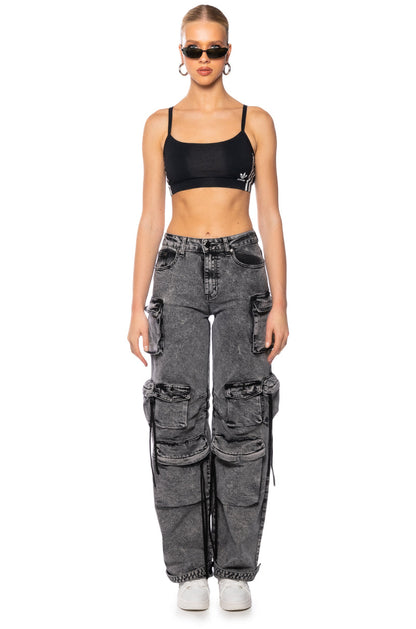 ADIDAS LOGO SCOOPED BRALETTE