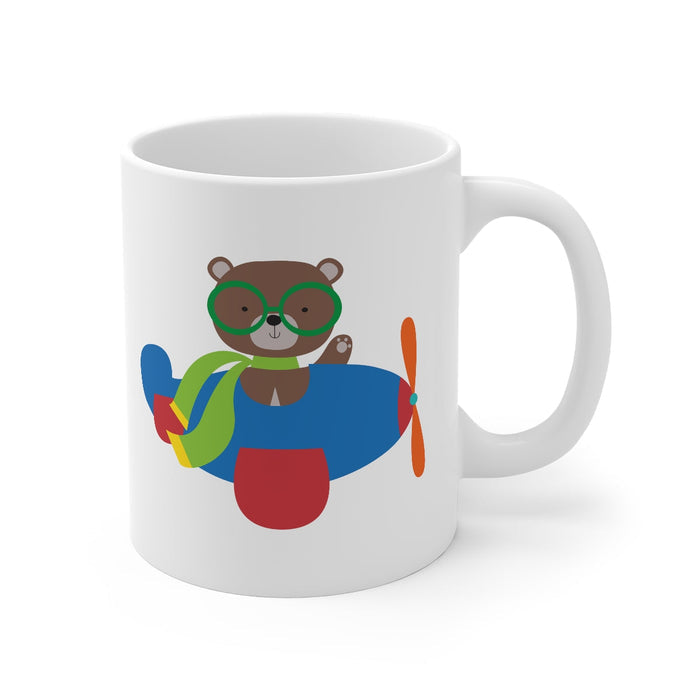 Boys Mug Airplane Bear, Boys Drinkware, Boys Cup & Tabletop Accessories, Made in the US | Pippa + June