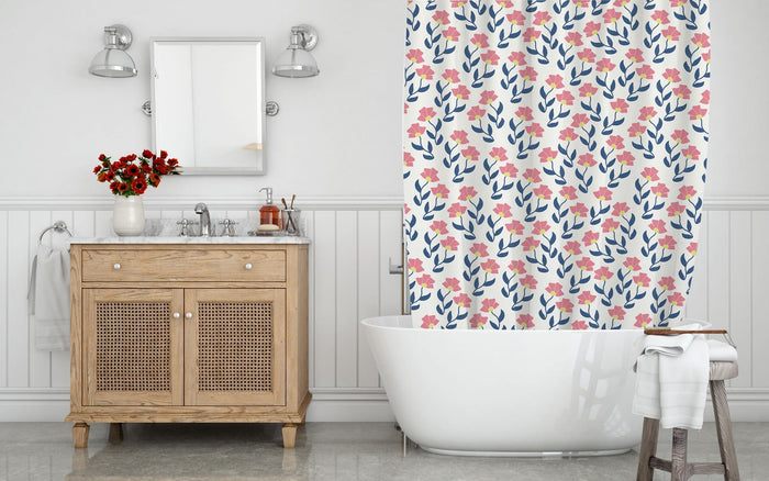 Boho Shower Curtain Floral, Bathroom Decor & Accessories | Pippa + June