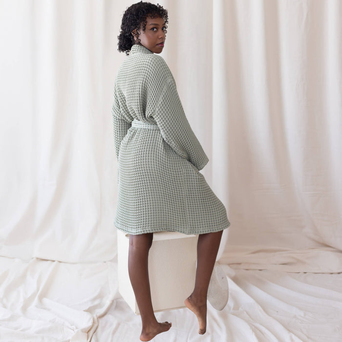 Anthracite Luxurious Waffle Bathrobe / 3XL