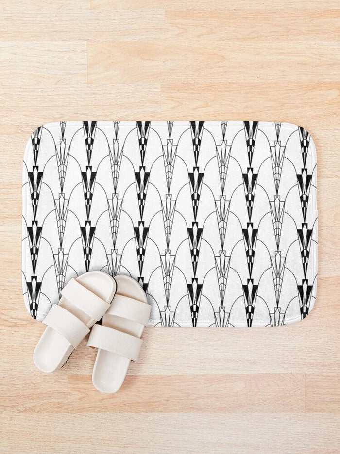 Art Deco Bath Mat, Bath Rug Modern Bathroom Decor  | Pippa + June