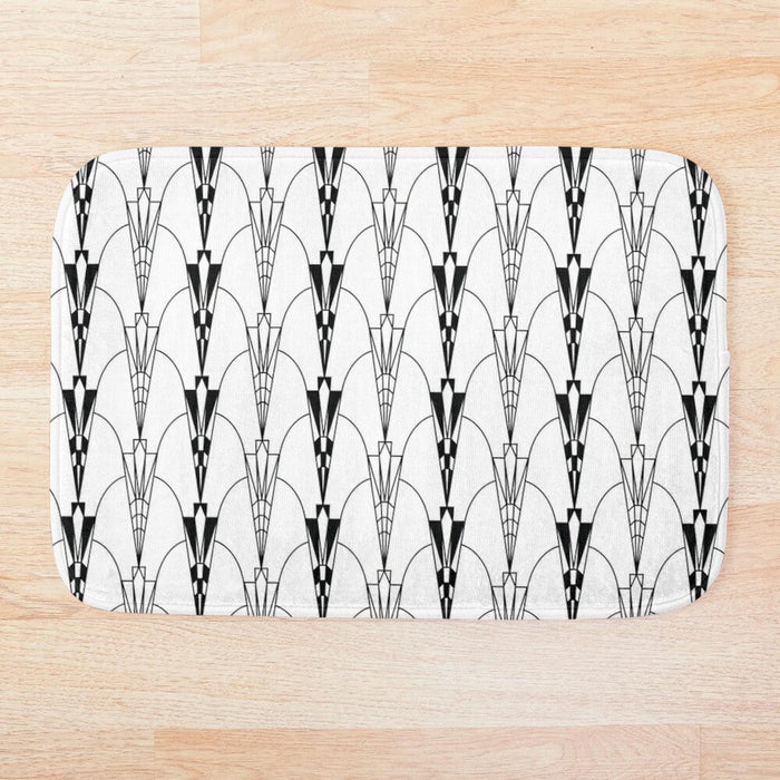 Art Deco Bath Mat, Bath Rug Modern Bathroom Decor  | Pippa + June