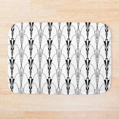 Art Deco Bath Mat, Bath Rug Modern Bathroom Decor  | Pippa + June