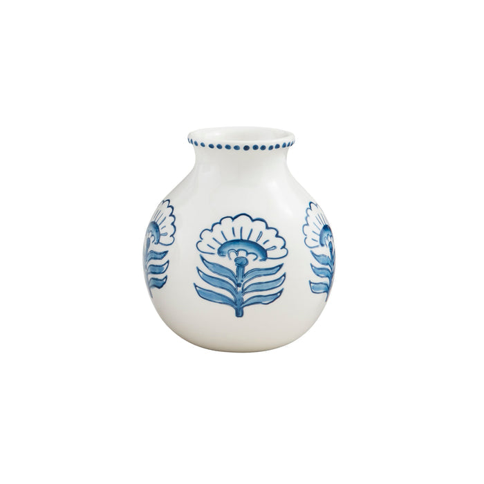 Beauty Block Print Flower Vase
