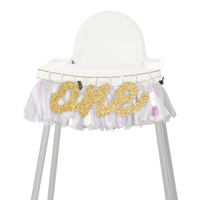 Black Gingham High Chair Garland