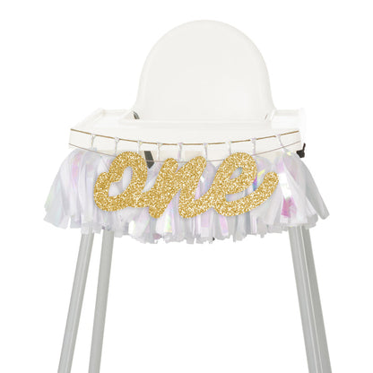 Black Gingham High Chair Garland