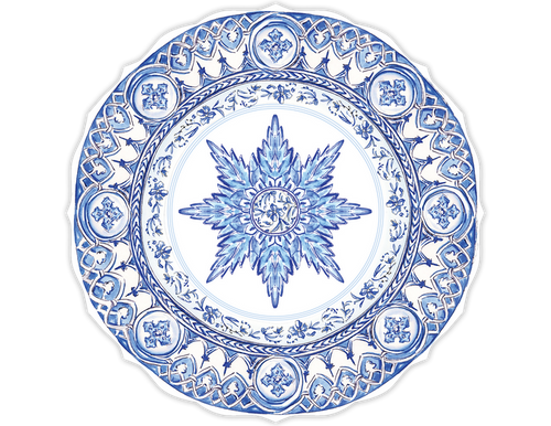Blue Chinoiserie Paper Placemats