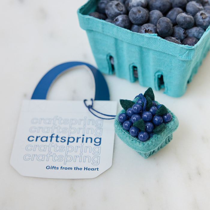 Blueberry Pint Bag Charm