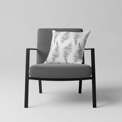 Boho Throw Pillow Foliage Black White, Decorative Pillows, Accent Pillows, Throw Pillow Covers, Boho Decor, Bedroom Throw Pillows, Made in the USA | Pippa + June