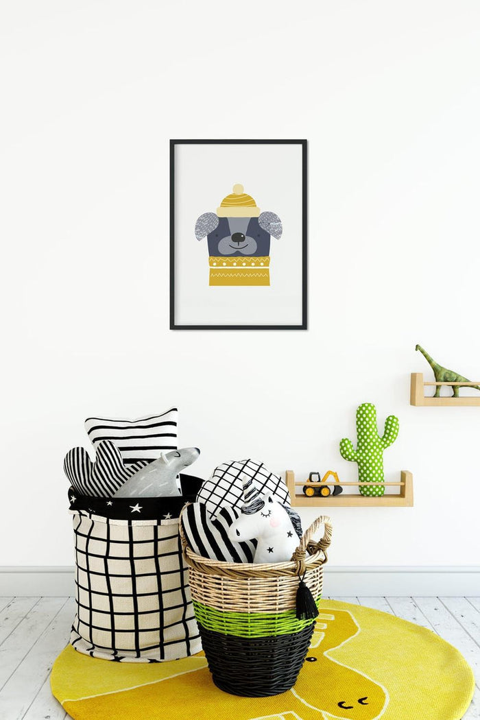 Kids Dog Art Print Buddy, Kids Art Prints, Nursery Art Prints, Kids Wall Art, Nursery Wall Art, Kids Modern Art Prints, Kids Bedroom