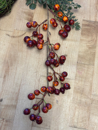 Burgundy Rosehip Berry Spray