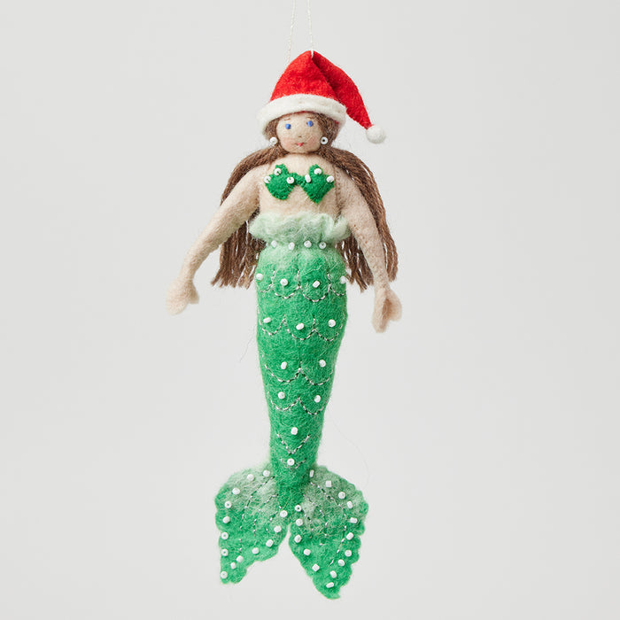 Christmas Mermaid Ornament - Light