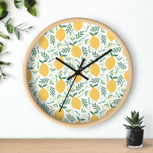 Modern Citrus Wall Clock, Contemporary Wall Clock, Minimalist Wall Clock, Modern Wall Clocks