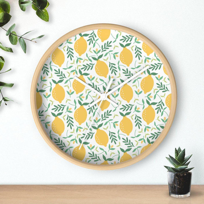 Modern Citrus Wall Clock, Contemporary Wall Clock, Minimalist Wall Clock, Modern Wall Clocks