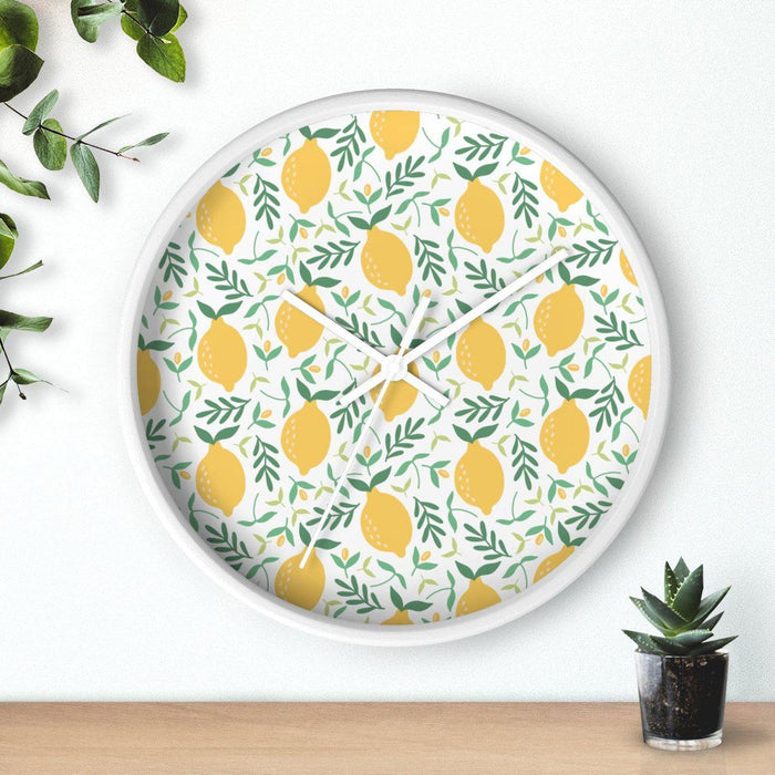 Modern Citrus Wall Clock, Contemporary Wall Clock, Minimalist Wall Clock, Modern Wall Clocks