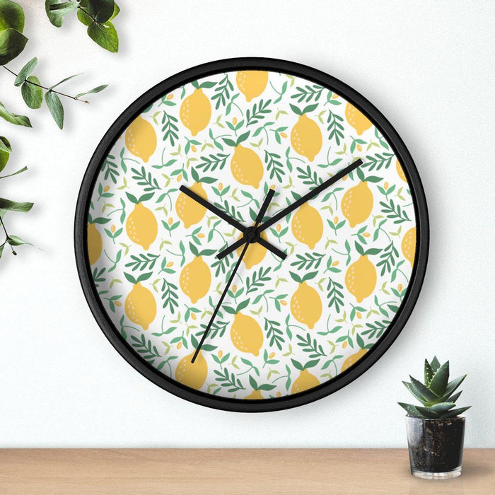 Modern Citrus Wall Clock, Contemporary Wall Clock, Minimalist Wall Clock, Modern Wall Clocks