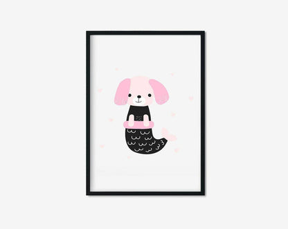 Kids Art Print Coco Dog, Kids Modern Wall Art, Nursery Art Prints, Kids Wall Decor, Nursery Wall Art