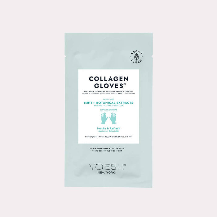 Mint collagen gloves with botanical extracts manicure treatment for self-care gift from Magnolias Home Decor