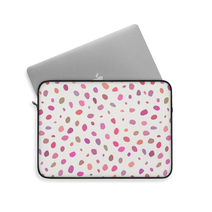 Polka Dots Laptop Sleeve Cover,  Modern Tablet Cover, iPad Sleeve, IT Accessories, School Supplies