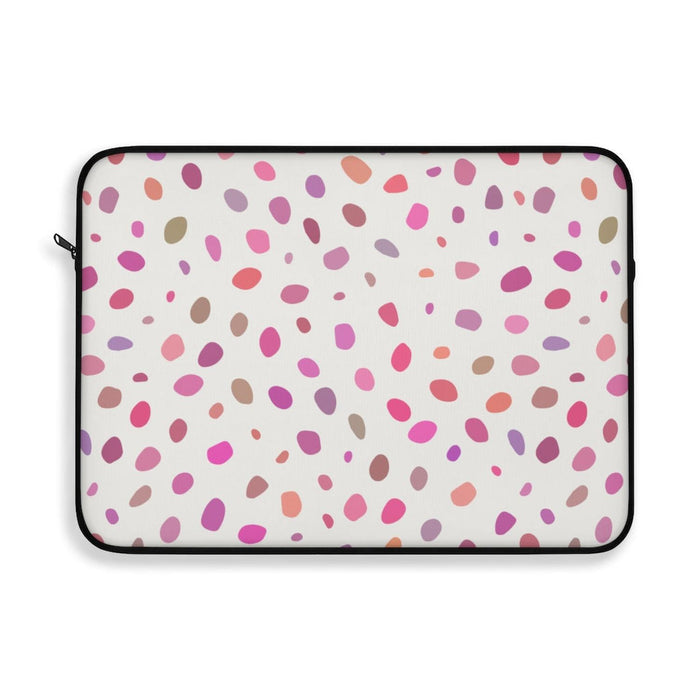 Polka Dots Laptop Sleeve Cover,  Modern Tablet Cover, iPad Sleeve, IT Accessories, School Supplies