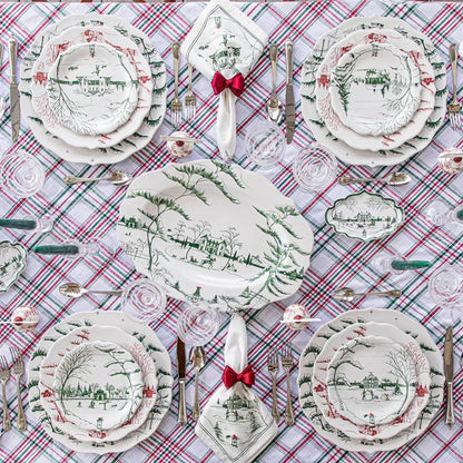 Country Estate Winter Frolic Evergreen Dinnerware