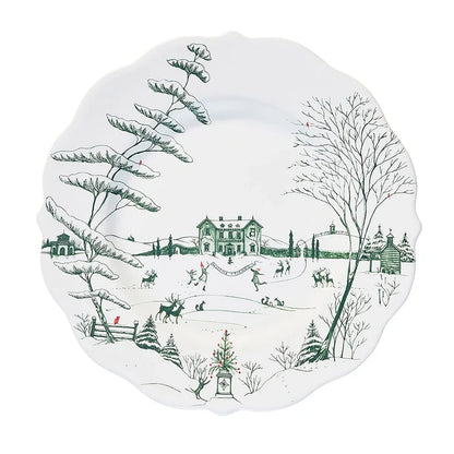 Country Estate Winter Frolic Evergreen Dinnerware
