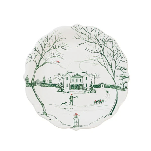 Country Estate Winter Frolic Evergreen Dinnerware