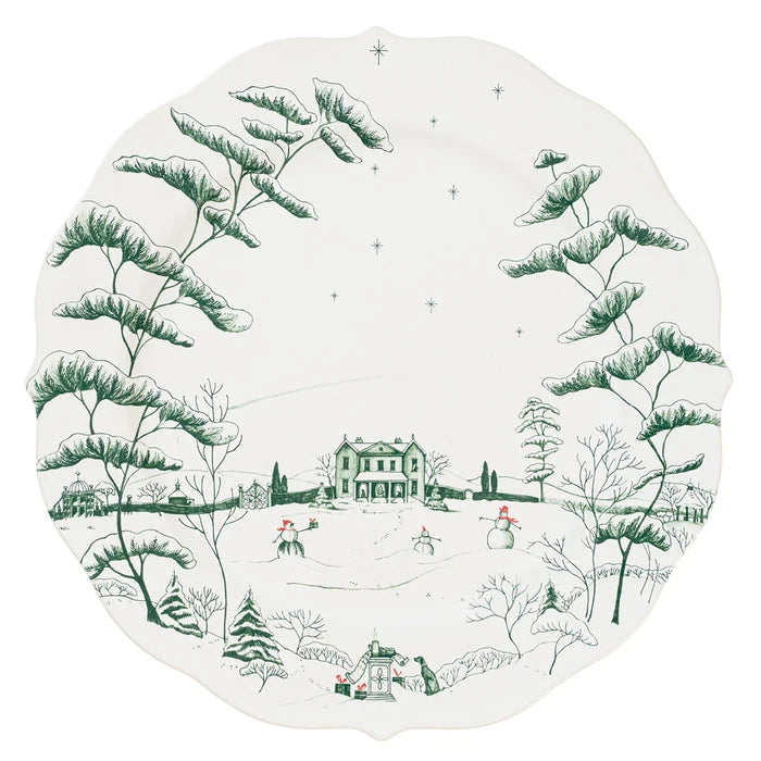 Country Estate Winter Frolic Evergreen Dinnerware