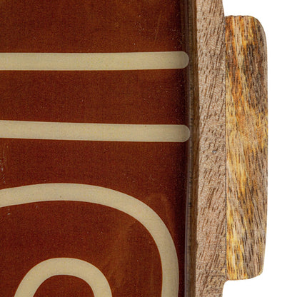 Design Enameled Mango Wood Tray