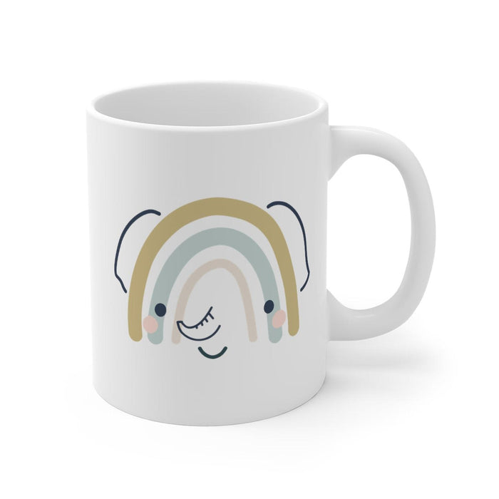 Kids Mug Neutral Jungle Animal Elephant, Kids Gift Mug, Child Mug, Kids Gift, Drinkware