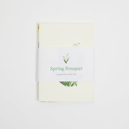 Flower Bouquets Assorted Greeting Cards - Set of 4
