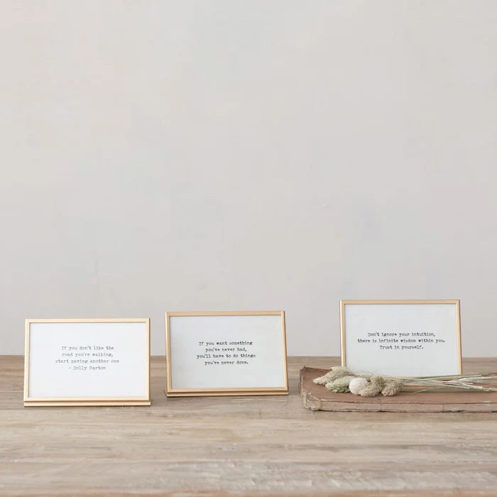 Framed Saying - 3 Styles