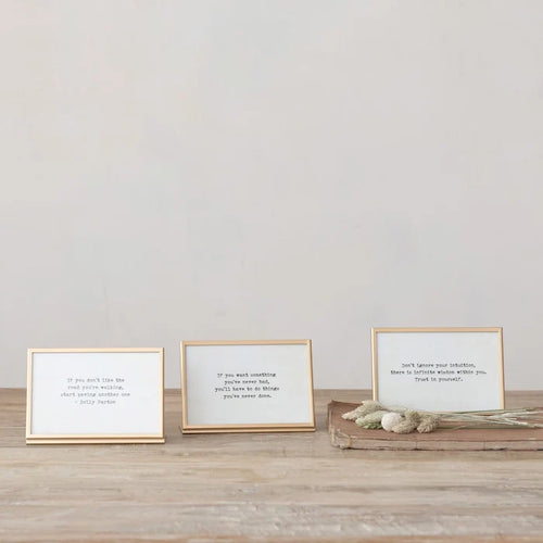 Framed Saying - 3 Styles