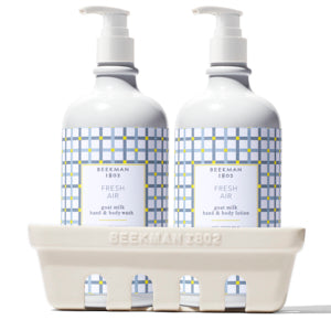 Beekman 1802 Fresh Air goat milk body lotion 12 oz for self-care gift from Magnolias Home Decor
