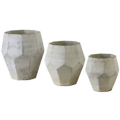 12" 10" 8" glass vases