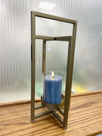 Gold Metal Lantern Candleholder