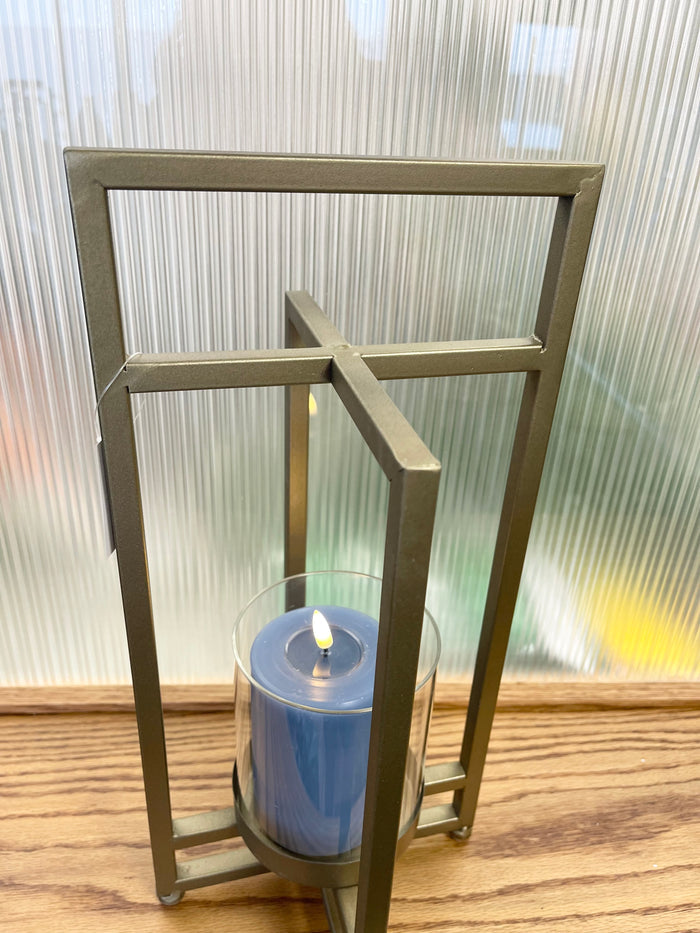 Gold Metal Lantern Candleholder